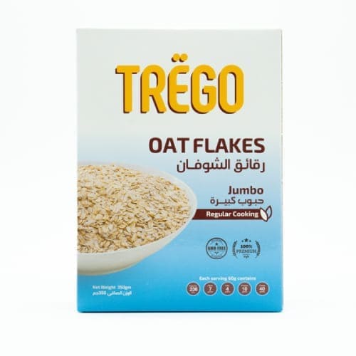 شوفان حبوب كاملة جامبو 350 جرام من تريجو