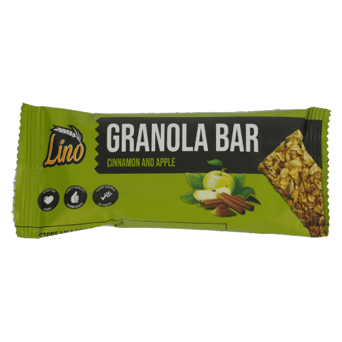 جرانولا بار بالقرفة و التفاح 40 جرام من لينو