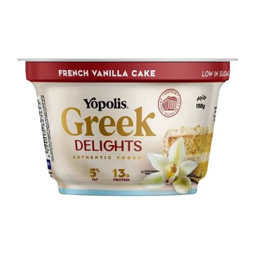 زبادي ديلايتس فانيليا كيك 150 جرام من يوبوليس
