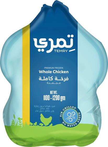 دجاجة مجمدة كاملة 1100-1200 من تمري
