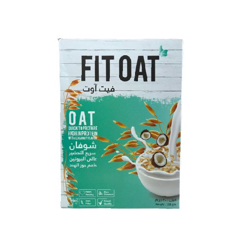 شوفان سريع التحضير عالي البروتين بجوز الهند 300 جرام من فيت اوت