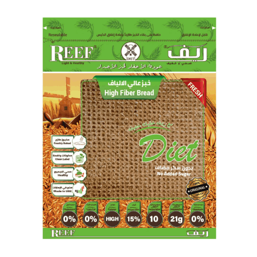 خبز عالي الالياف 6 قطع من ريف