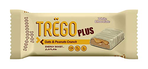 بار شوفان وسوداني مغطى بالشيكولاتة البيضاء 36 جرام من تريجو