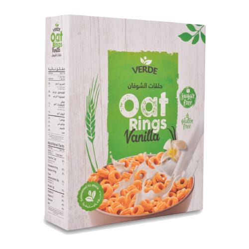 حلقات شوفان فانيليا ستيفيا 250 جرام من فيردي
