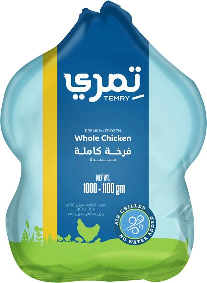 دجاجة  مجمدة كاملة  1000-1100 من تمري