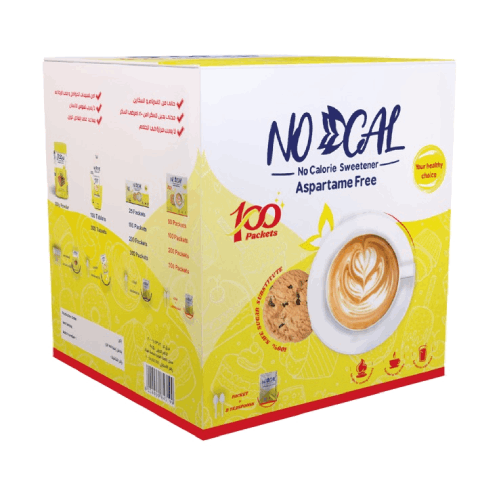سكر دايت 100 باكت تحلية ملعقتين من نوكال