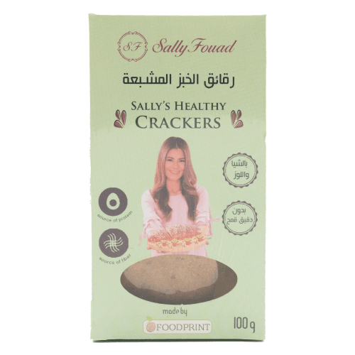 رقائق الخبز المشبعة باللوز والشيا 100 جرام من سالي فؤاد