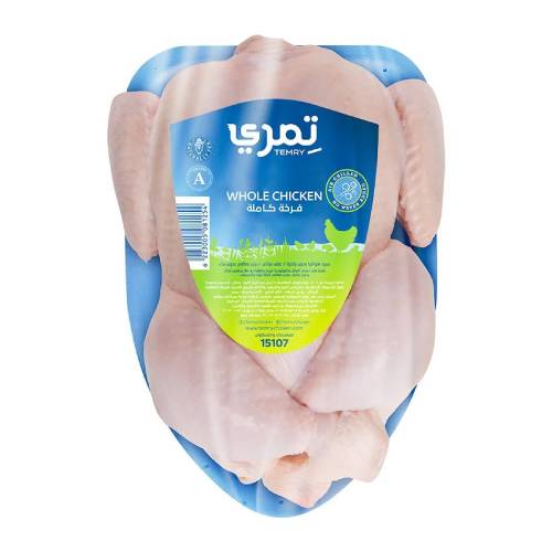 دجاجة كاملة مجمدة 1200 - 1300 جرام من تمري