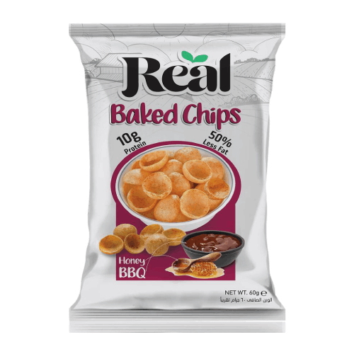 بطاطس مخبوزة باربيكيو بالعسل 60 جرام من ريال بروتين