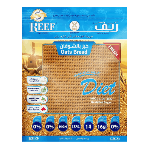 خبز شوفان 6 قطع من ريف