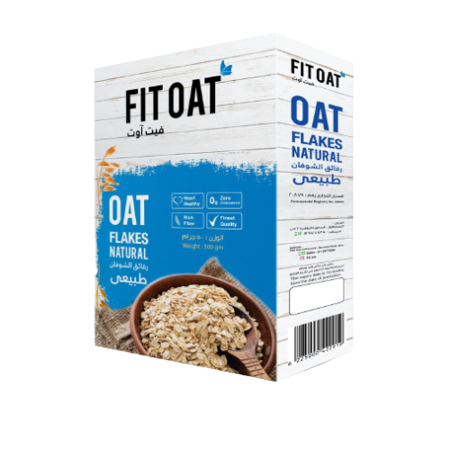 رقائق شوفان سادة جامبو 500 جرام من فيت اوت