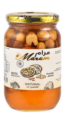 عسل بالمكسرات 450جرام من مرام