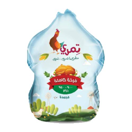 دجاجة كاملة مجمدة 900 - 950 جرام من تمري